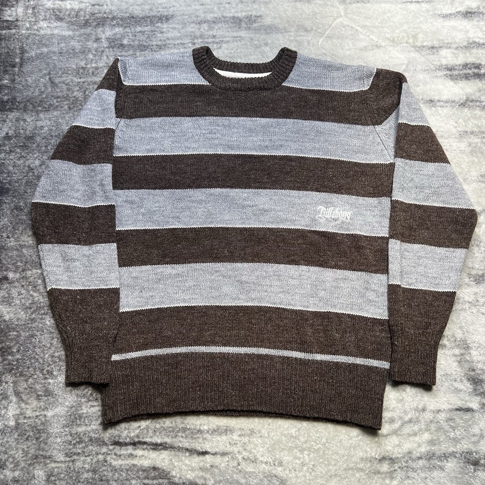 Vintage Y2K Billabong Pullover Sweater Mens Medium Skater Crewneck Acrylic Wool